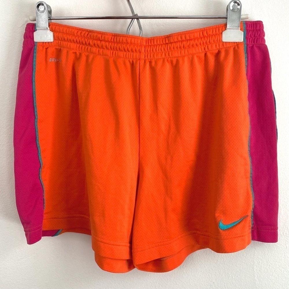 Nike Orange & Pink Neon Flowy Gym Athletic Shorts